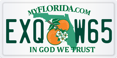 FL license plate EXQW65