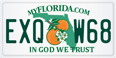 FL license plate EXQW68