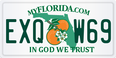 FL license plate EXQW69