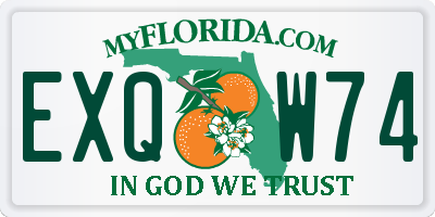 FL license plate EXQW74
