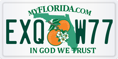 FL license plate EXQW77