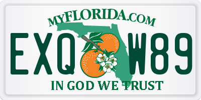 FL license plate EXQW89