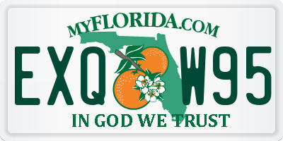 FL license plate EXQW95