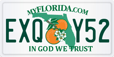 FL license plate EXQY52
