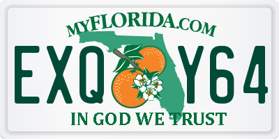 FL license plate EXQY64