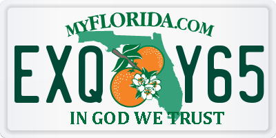 FL license plate EXQY65