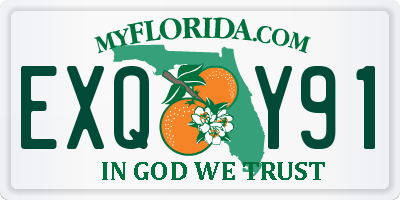 FL license plate EXQY91