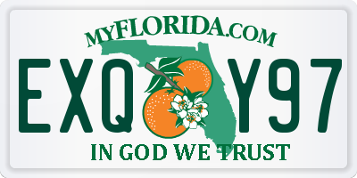 FL license plate EXQY97