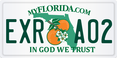 FL license plate EXRA02