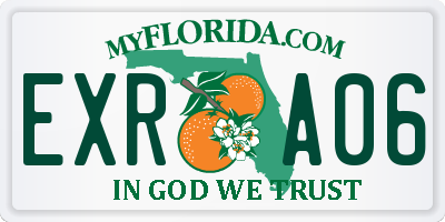 FL license plate EXRA06