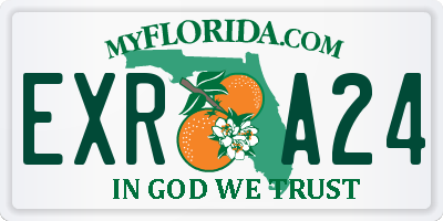 FL license plate EXRA24