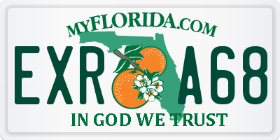 FL license plate EXRA68