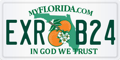 FL license plate EXRB24