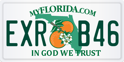 FL license plate EXRB46