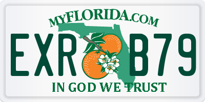FL license plate EXRB79