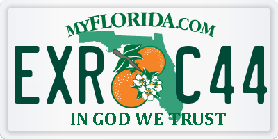 FL license plate EXRC44