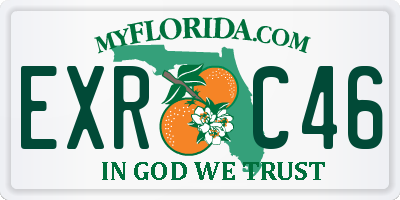FL license plate EXRC46