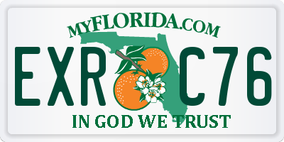 FL license plate EXRC76