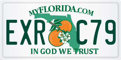 FL license plate EXRC79