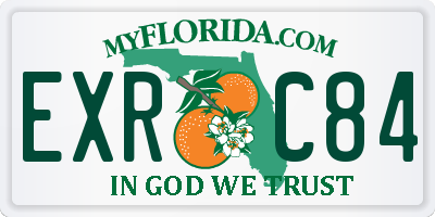 FL license plate EXRC84
