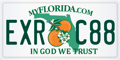 FL license plate EXRC88