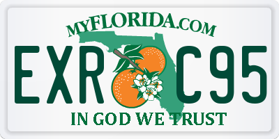 FL license plate EXRC95