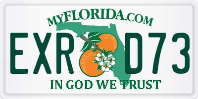 FL license plate EXRD73