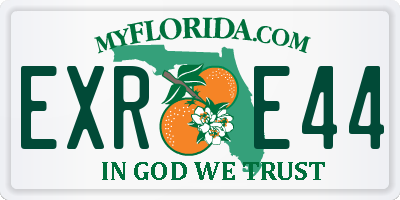 FL license plate EXRE44