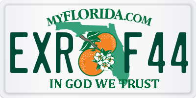 FL license plate EXRF44