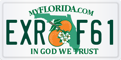 FL license plate EXRF61