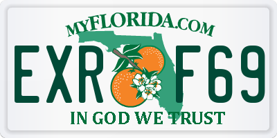 FL license plate EXRF69