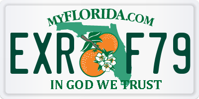 FL license plate EXRF79