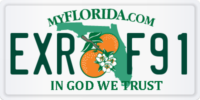 FL license plate EXRF91