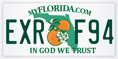 FL license plate EXRF94