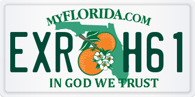 FL license plate EXRH61