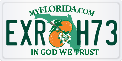 FL license plate EXRH73