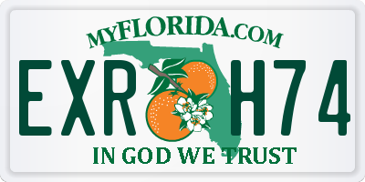FL license plate EXRH74