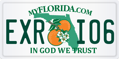 FL license plate EXRI06