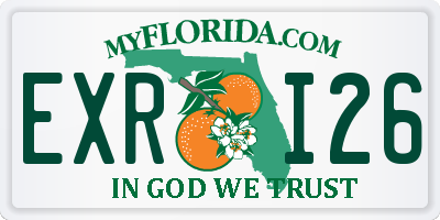 FL license plate EXRI26