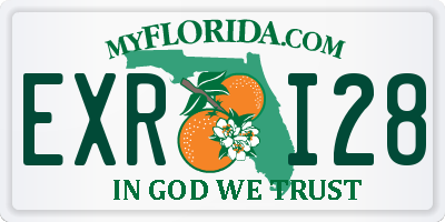 FL license plate EXRI28