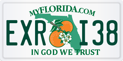 FL license plate EXRI38