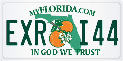 FL license plate EXRI44