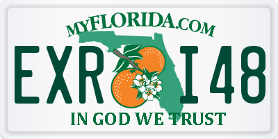 FL license plate EXRI48