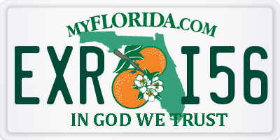 FL license plate EXRI56