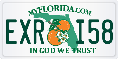 FL license plate EXRI58