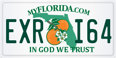 FL license plate EXRI64