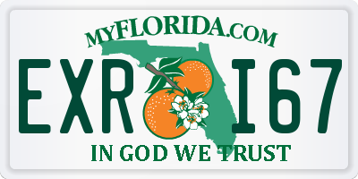 FL license plate EXRI67