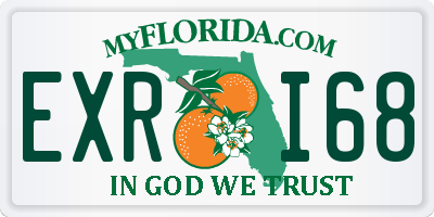 FL license plate EXRI68