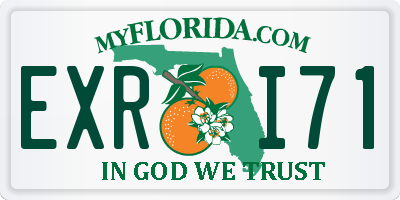 FL license plate EXRI71