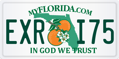 FL license plate EXRI75